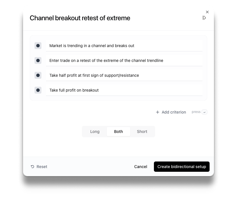 Create Setup